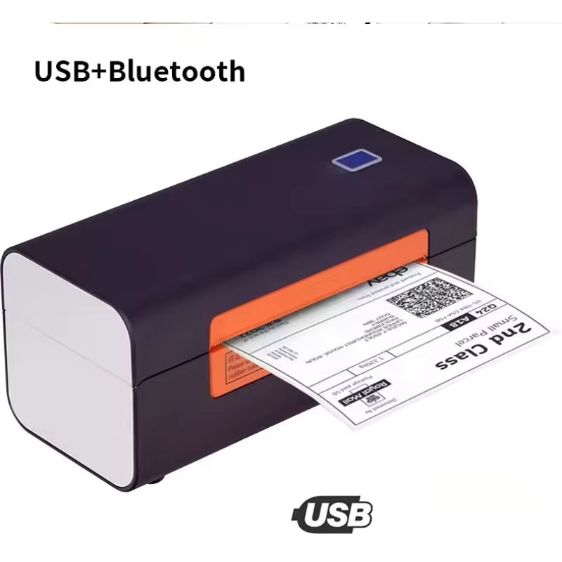 Direct Thermal Mini Label Printer with USB and Bluetooth 2 Pack